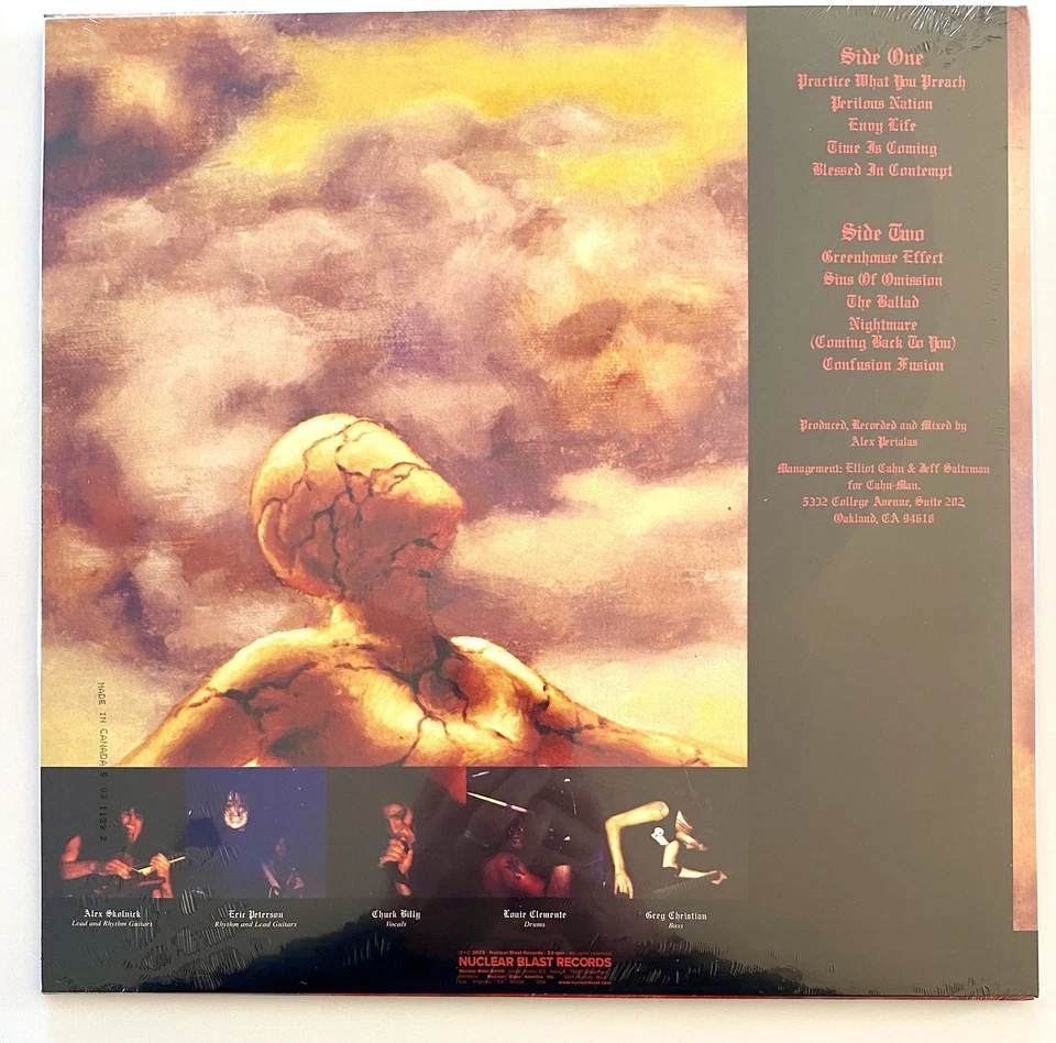 Testament Practice What You Preach Orange Bone Swirl LP Vinyl New MINT UK Stock - Image 3 of 4