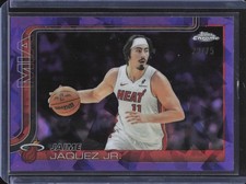2025-26 Topps Chrome Sapphire Edition #161 Jaime Jaquez Jr. Purple Sapphire #/15