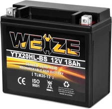 Weize YTX20HL-BS Battery High Performance - Maintenance Free - Sealed AGM ETX
