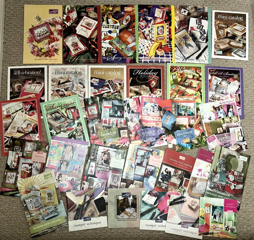 31 pc LOT STAMPIN' UP! MINI CATALOGS & STAMPIN' TECHNIQUES GUIDES - 2000 to 2011