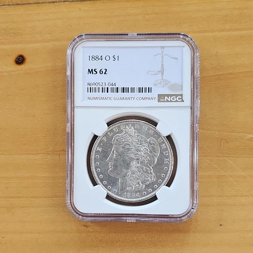 1884-O Morgan Dollar NGC MS62 New Orleans Silver $1 Coin