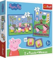 2 In 1 Puzzles + Memo Peppa Pig | Spiel | 5900511933314