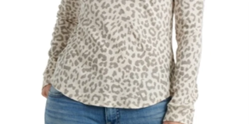 Lucky Brand Girl's Printed Thermal Top Cream Multi Size XS - Picture 6 of 6