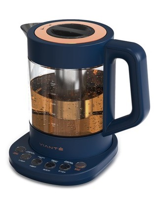 Electric Kettle With Infuser For Loose Leaf Tea. Hot Tea Maker With Temperature