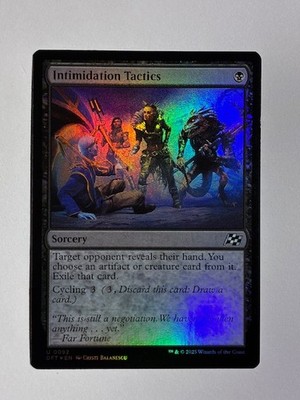 Intimidation Tactics 92 Uncommon Aetherdrift Magic: The Gathering Foil LP