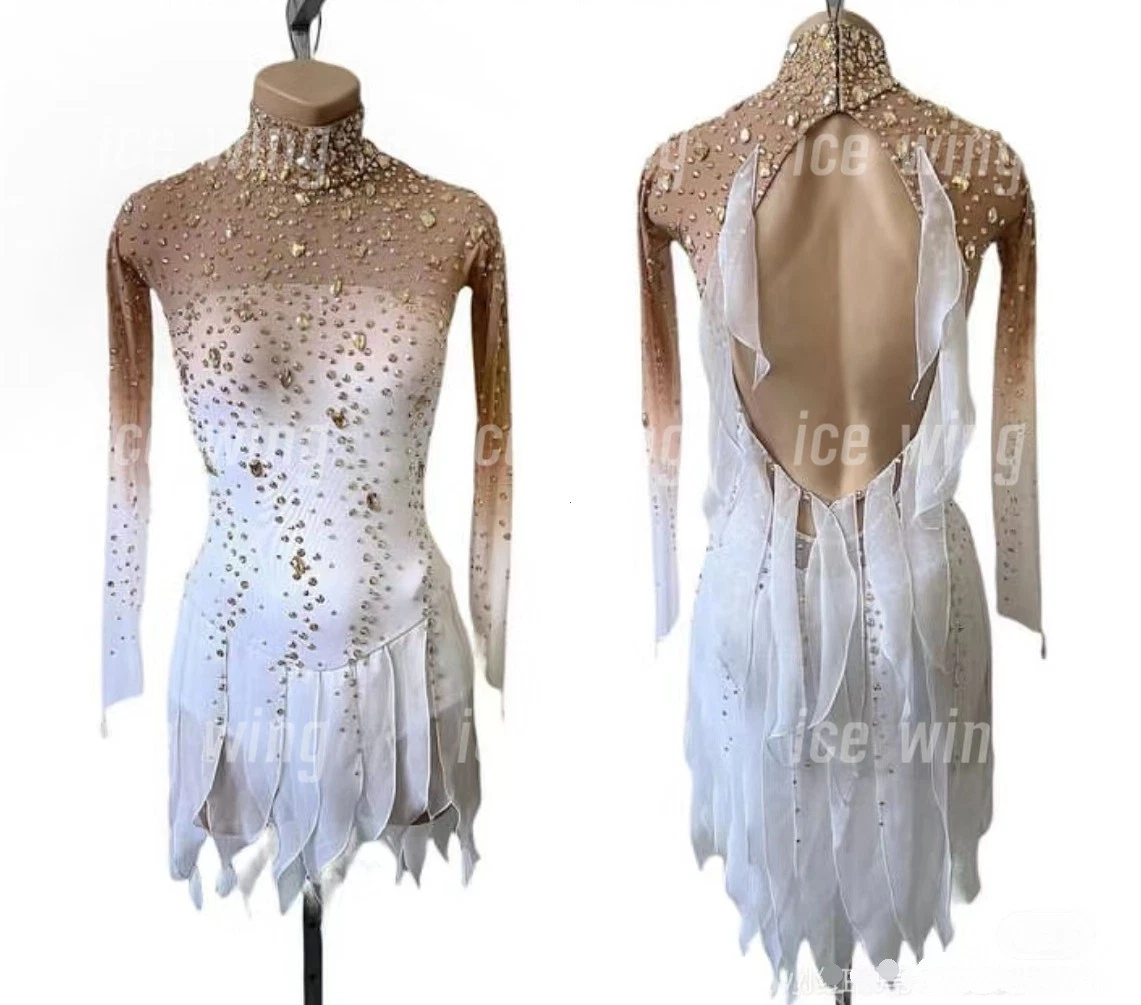 White Skating Dress In Women's Ice Skating Dresses for sale - eBay