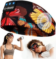 LC-dolida Sleep Headphones Headband Bluetooth 5.4, Sports Headband Earphones ...