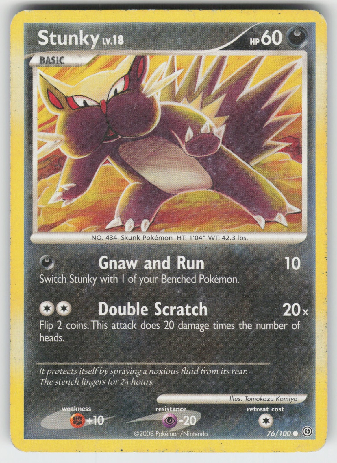 Stunky Common Stormfront 76/100 Pokemon