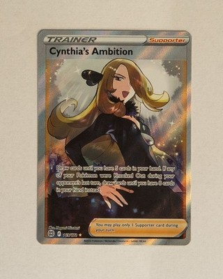 Cynthia's Ambition (Full Art) 169/172 Swsh09: Brilliant Stars Holo