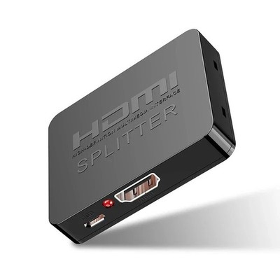 4K HDMI Splitter 1x2 1 Input 2 Output Video Distributor for TV Monitor PC