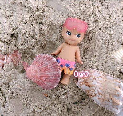 Sonny Angel Summer Vacation Red Swimwear Figure Goggles Tanned