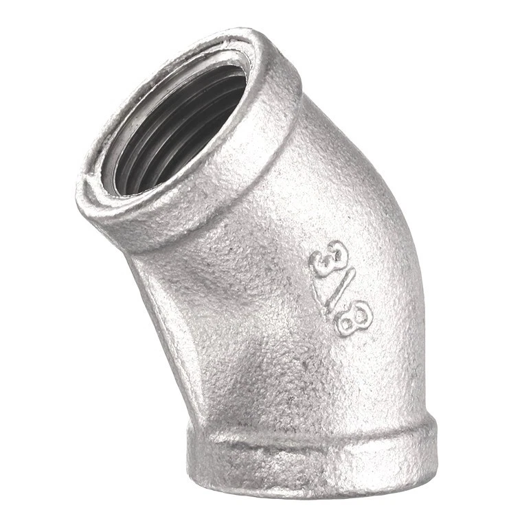 3/8" FNPT 304 SS 45 Degree Elbow, - Image 2 of 2
