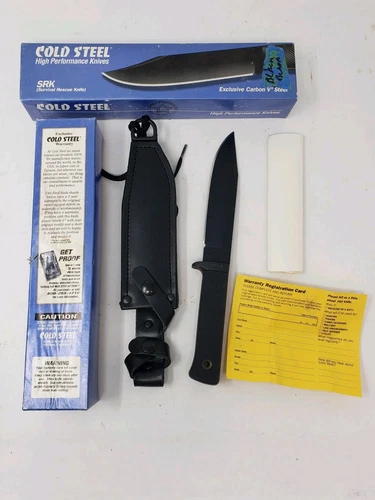 Cold Steel SRK Search Rescue Knife Made in USA No. 38C Black Blade Authentic 