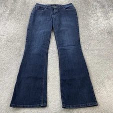 AB Studio Bootcut Jeans Women's 10 Blue Stretch Comfortable Casual