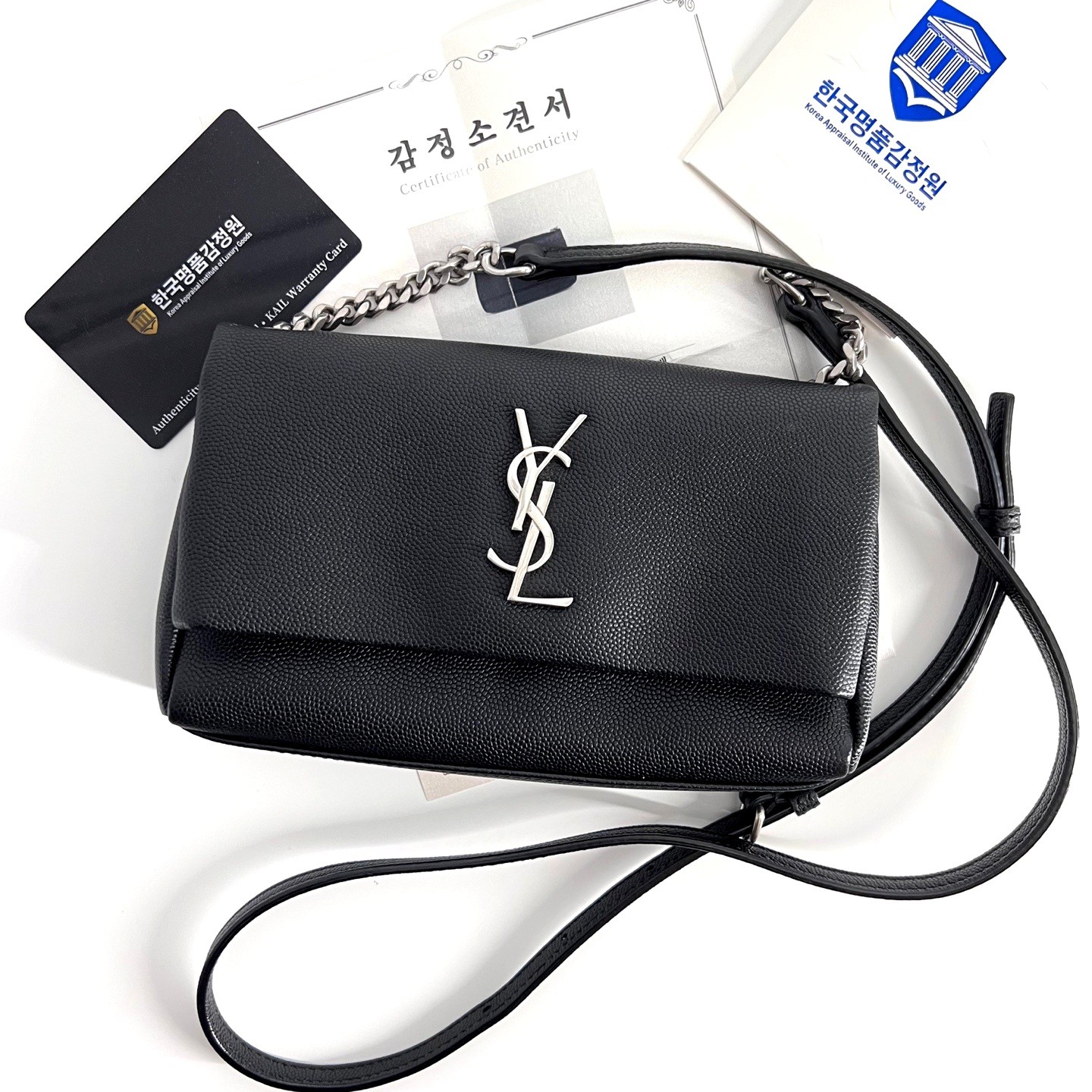 Saint Laurent Monogram West Mini borsa a tracolla nera 601314 138065510