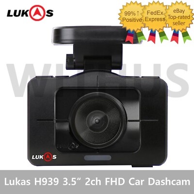 Lukas H939 3.5  2ch FHD HDR 60fps Quad Core 32GB Car Dash Camera Blackbox