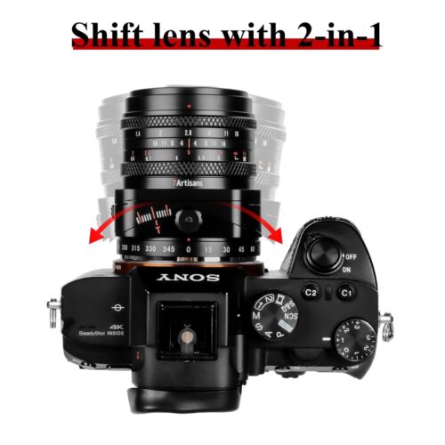 7Artisans 50mm F1.4 APS-C MF Tilt-Shift Objektiv für Fujifilm Fuji X Mount Kameras - Bild 2 von 8