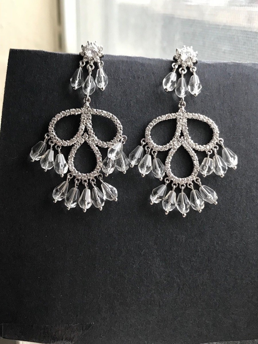 ★Hei★ [sv925] flow cubic onetouch earring s-l400.jpg