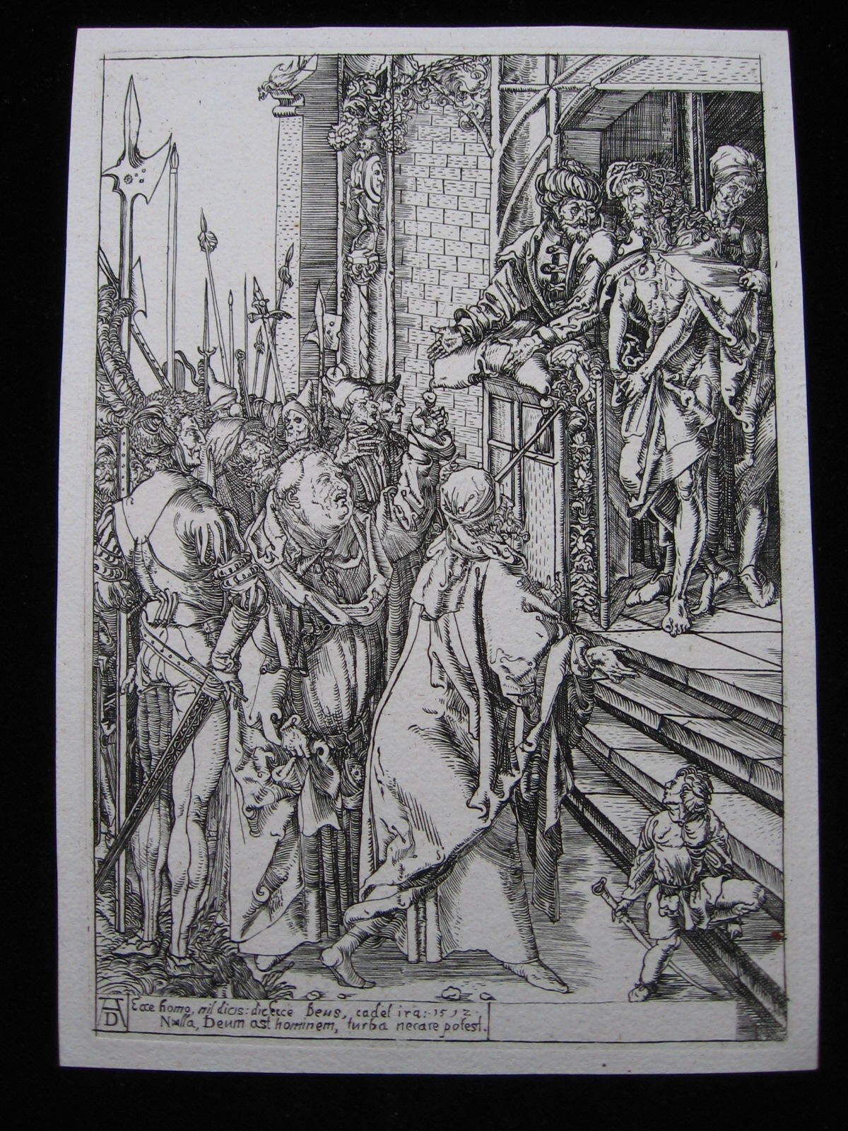 Monogrammist AV: Schaustellung Christi 1592/Print Radierung Dürer