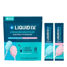 Cotton Candy Electrolyte Drink Mix 16 Servings Hydration Supplement Pack
