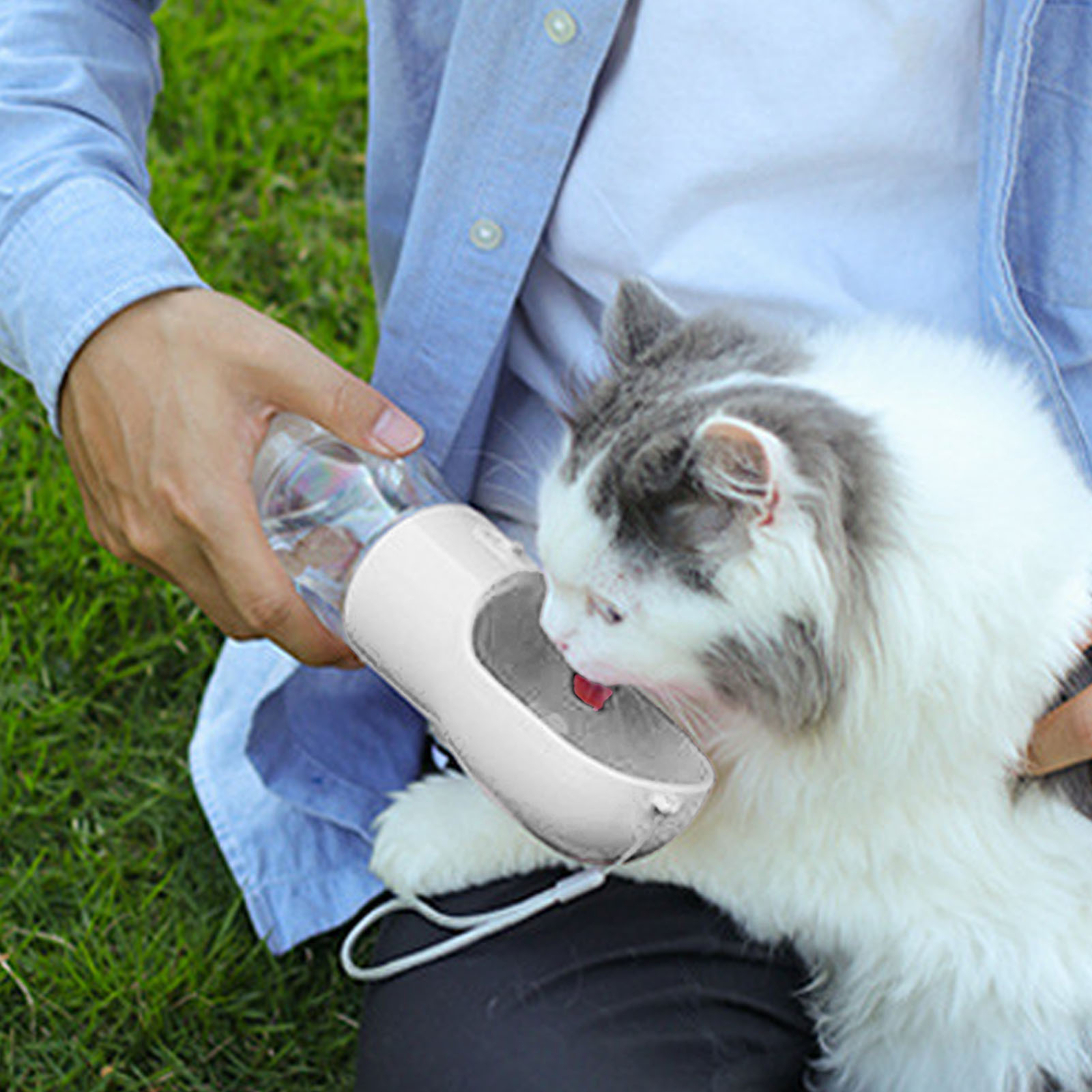 Dog Food Water Bottle Food Grade 258ml Water Capacity Portable Dog