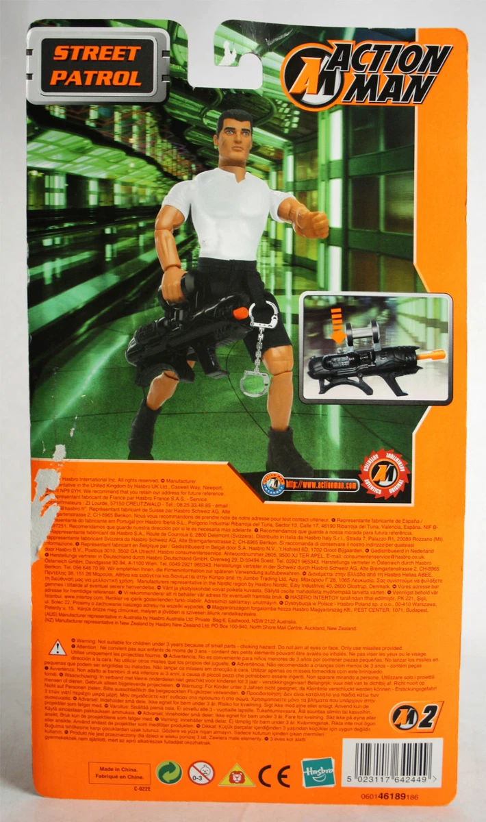 RARE 2001 ACTION MAN STREET PATROL FIGURE EUROPEAN HASBRO NEW  