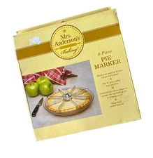 Pie Marker Guideline Portion Divider 8 Slice Vintage Box Mrs. Anderson’s Baking