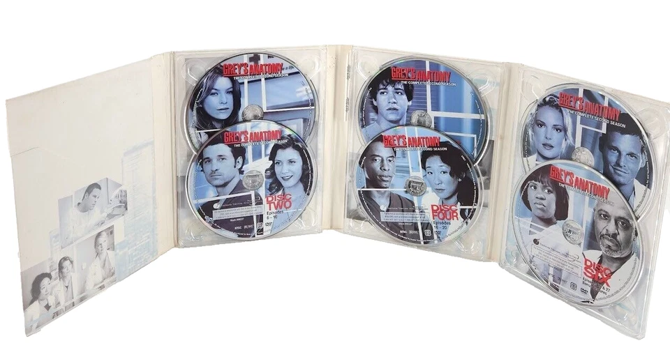 Grey's Anatomy DVD Video Movie The Complete Second Season Uncut Box Set 6 Discs - Image 4 of 4