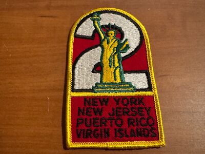 BSA, 70 s Region 2 Patch, New York/New Jersey/Puerto Rico/Virgin Islands, Repro.