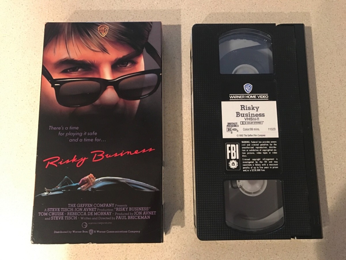 Risky Business (VHS, 1986) Tom Cruise, Rebecca De Mornay
