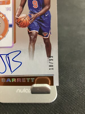 2019 RJ Barrett(RC) Panini Contenders Playoff Ticket #128 (On Card