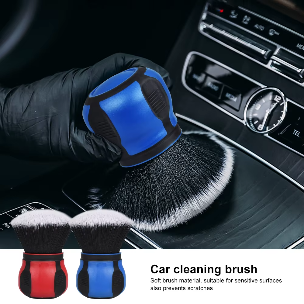 Car Interior Cleaning Brush with Soft Bristles for Auto Detailing