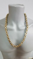 Herren KöNigskette Edelstahl Kette Panzerkette Silber/Gold