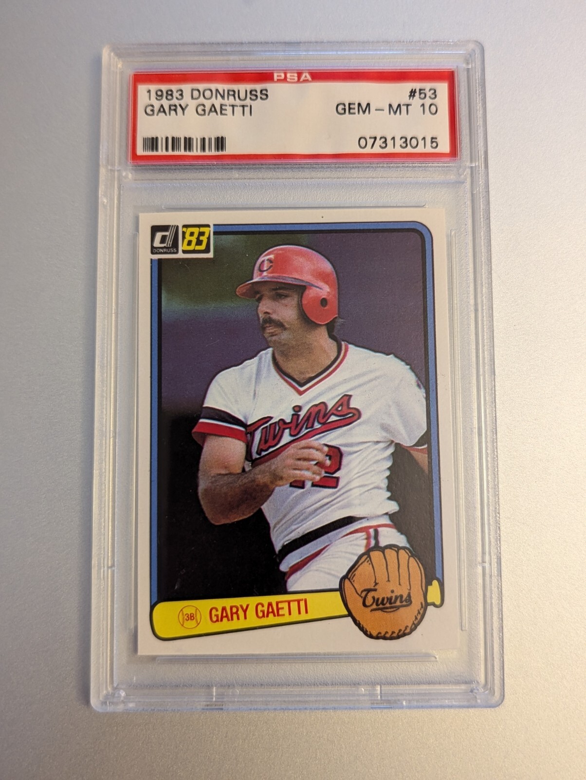 1983 Donruss - #53 Gary Gaetti (RC) Rookie PSA 10 Minnesota Twins