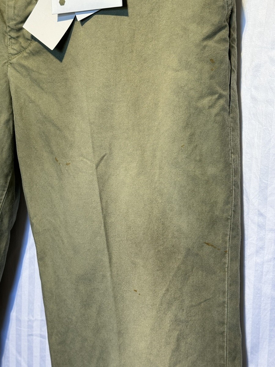 VISVIM CHINO PANTS Color LT Green Model:damaged Size 5 MSRP VISVIM CHINO PANTS Color LT Green Model:damaged Size 5 MSRP