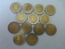 lot 13 pieces 2 euros rare collection 2002 2001 Andorre commémorative Allemagne