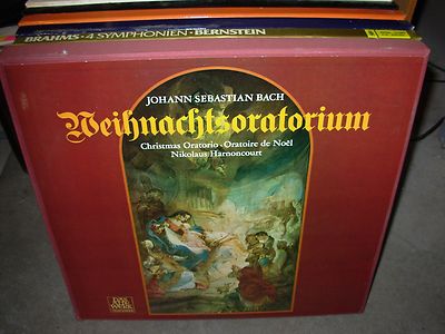 HARNONCOURT / BACH weihnachtsoratorium ( classical ) - 3lp box set - booklet - 