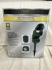 Defiant Outdoor 6-outlet Yard Stake Timer 457861