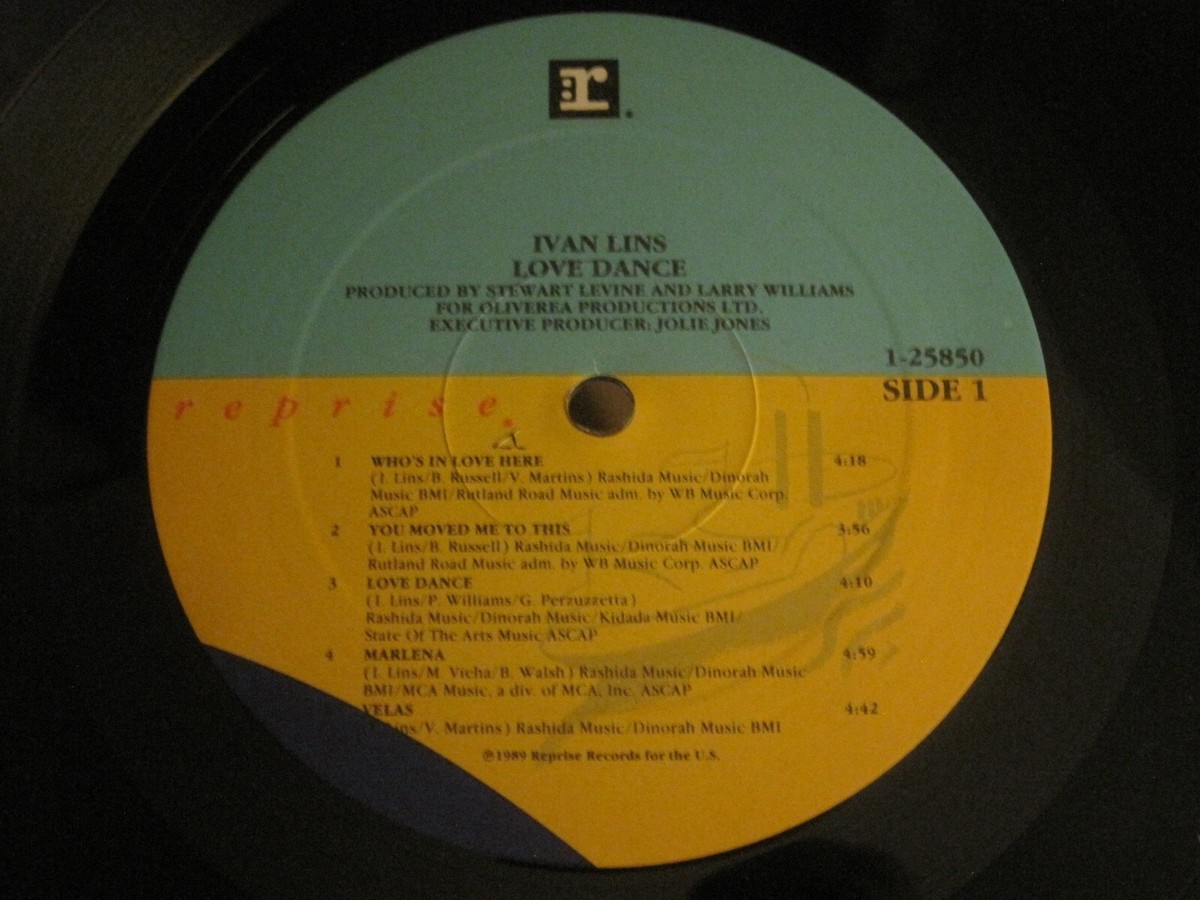 IVAN LINS LOVE DANCE LP ORIG '88 REPRISE 1-25850 PROMO LATIN JAZZ