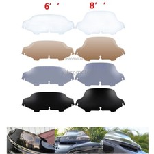 Motorcycle 6 8 Blacksmoke Clear Windshield For Harley Street Glide Model