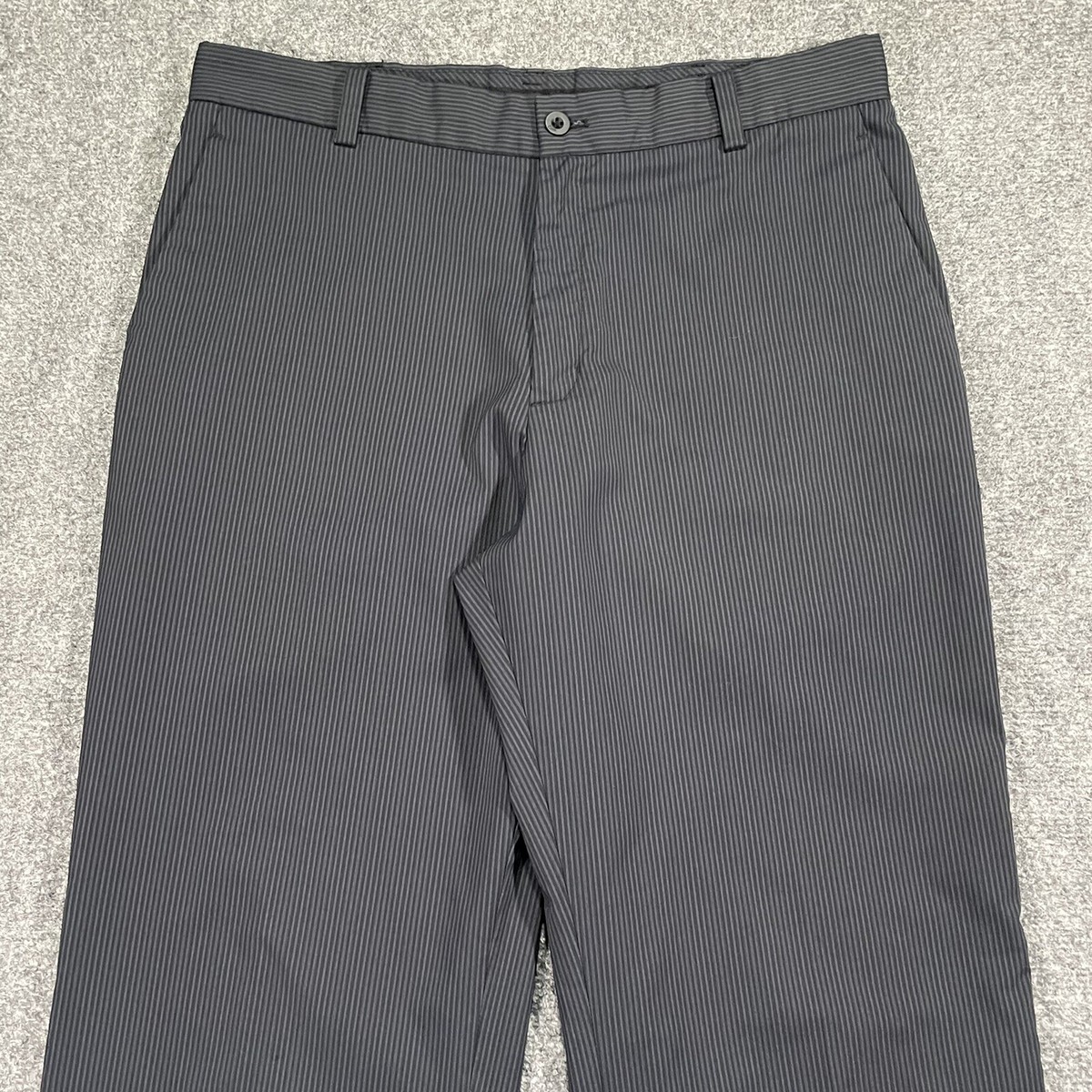 Nike Golf Dri Fit Pants Mens Size 32x32 Polyester Gray Black