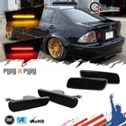 4PCS Front+Rear Bumper Side Marker Lights LED Lamps For 2000-2005 Lexus IS300