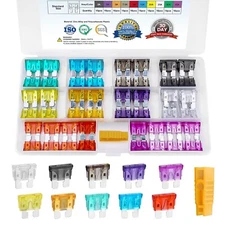 100pcs Car Fuses Assortment Kit, Blade-Type Automotive Fuses Standard Size (2A/3