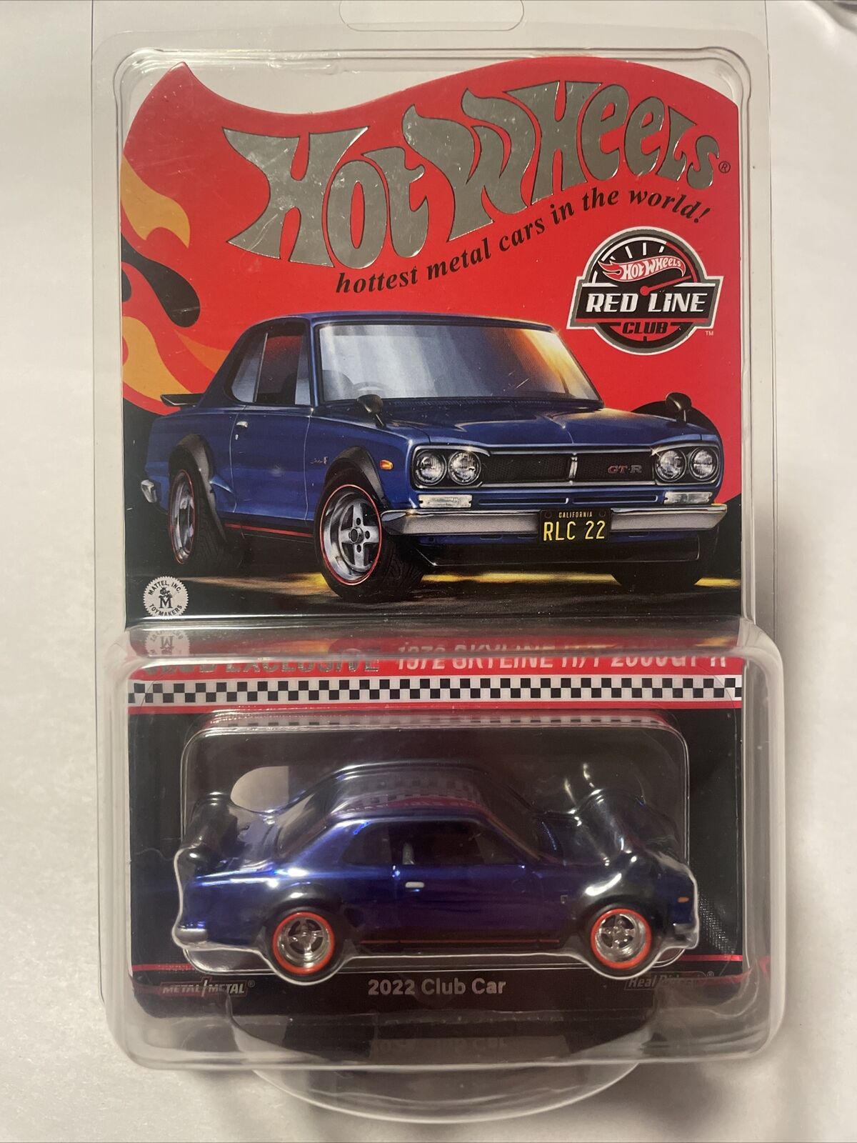 Hot Wheels Red Line Club Exclusive 1972 Skyline Car And Pin