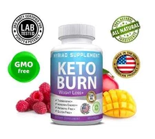 Keto BURN Diet Pills 1200 MG Ketosis Weight Loss Supplements To Fat Burn& Carb