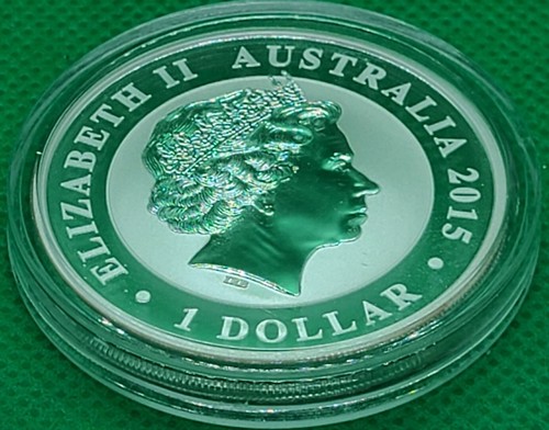 2015 $1 AUD Australian Kookaburra 1 oz Silver Coin - In Capsule - Picture 4 of 4