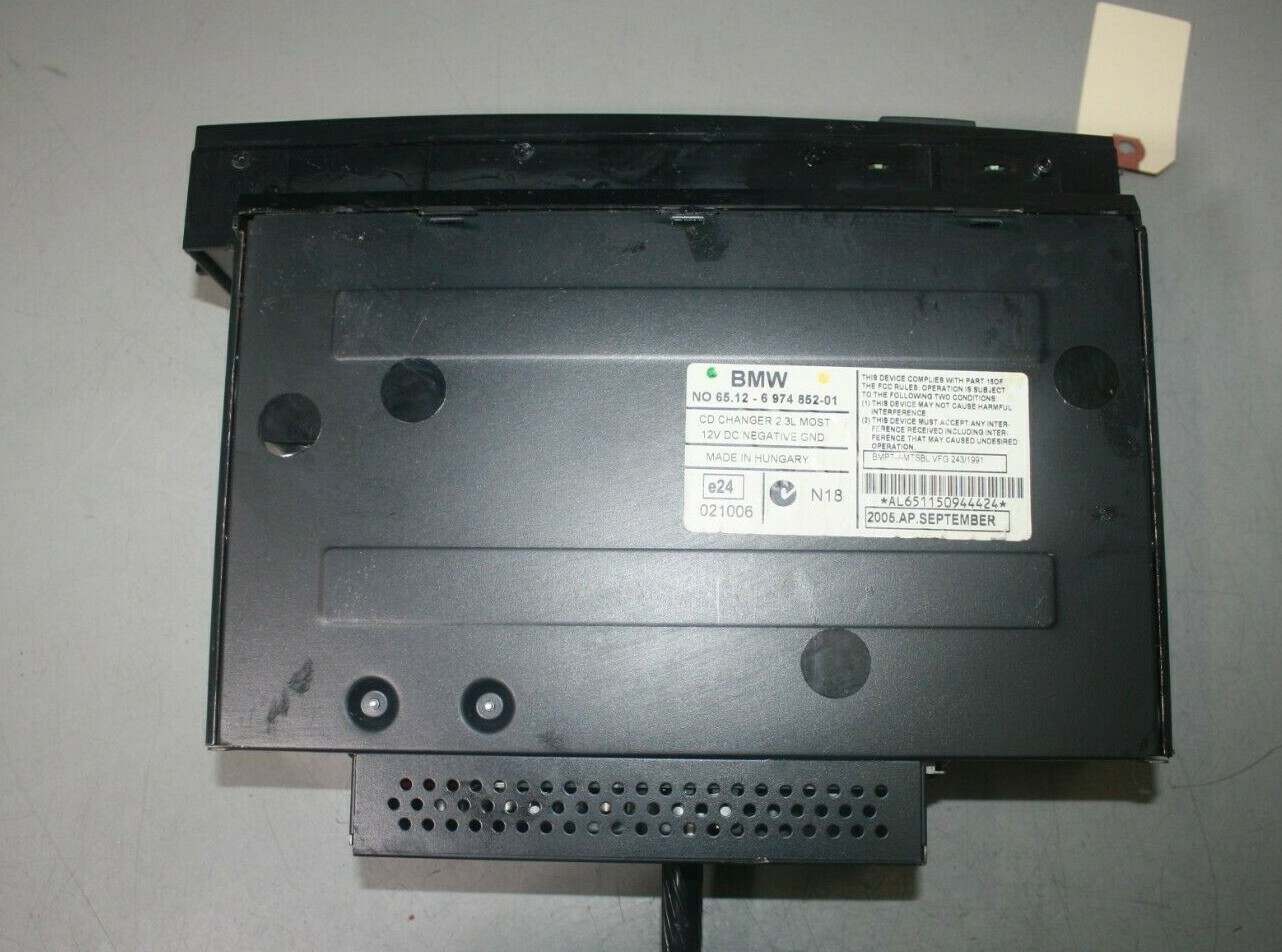 0208 BMW E65 E66 745I 745LI 750I 750LI FRONT IN DASH 6 DISC CD CHANGER