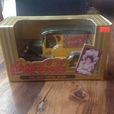 Coca Cola ERTL Die-Cast Metal Bank 1993 Yellow Delivery Truck- NIB