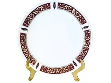 Steelite International RED MARINA 1185 Scrolls Hotel Restaurant Ware Salad Plate