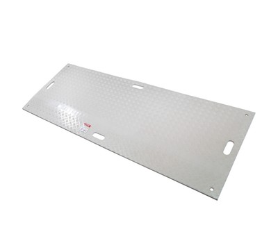 4' x 8' White Ground Protection Mats with Diamond Plated Tread Design Mat
